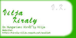 vilja kiraly business card